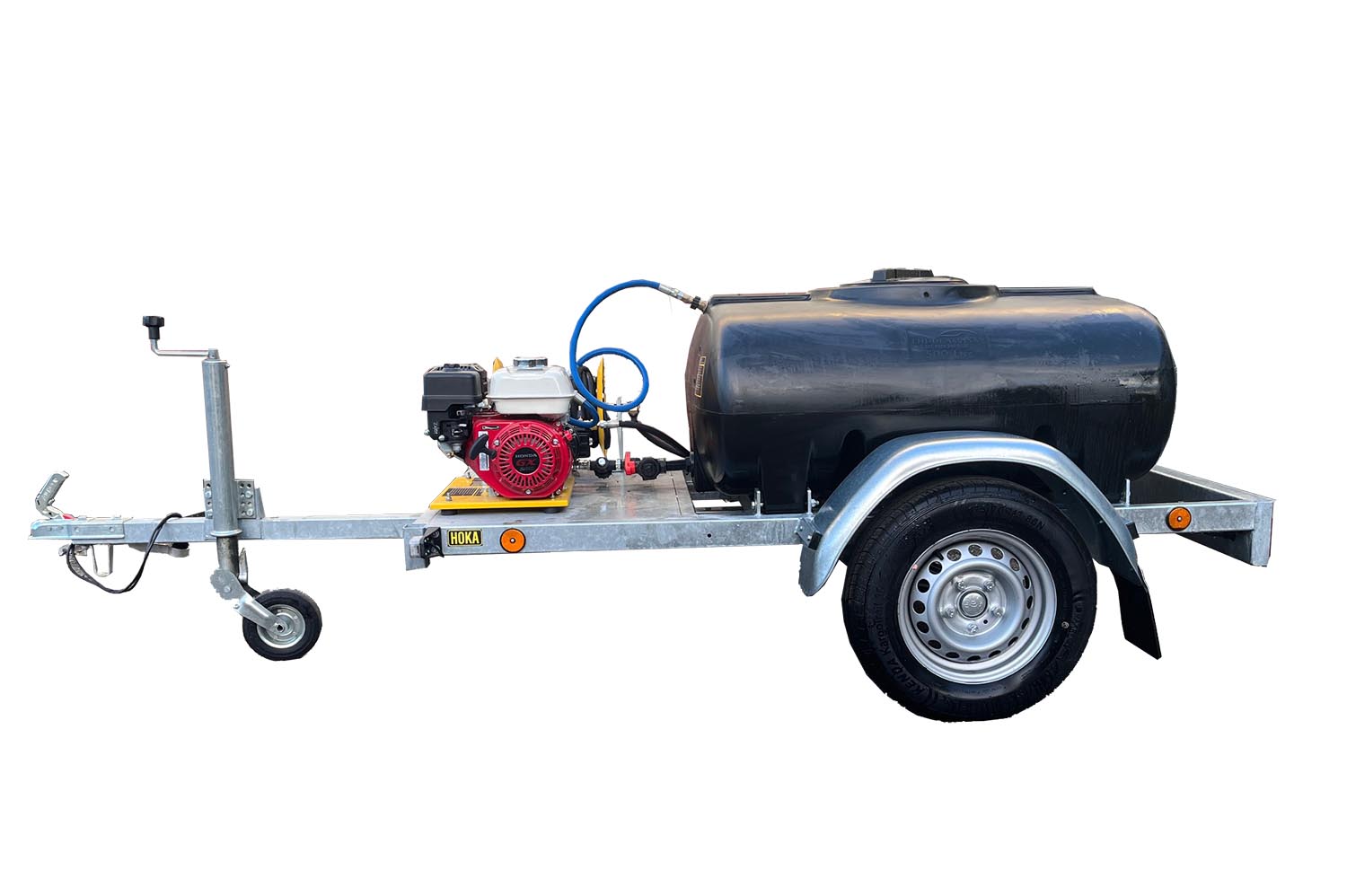 Hogedrukreiniger aanhanger 500 liter