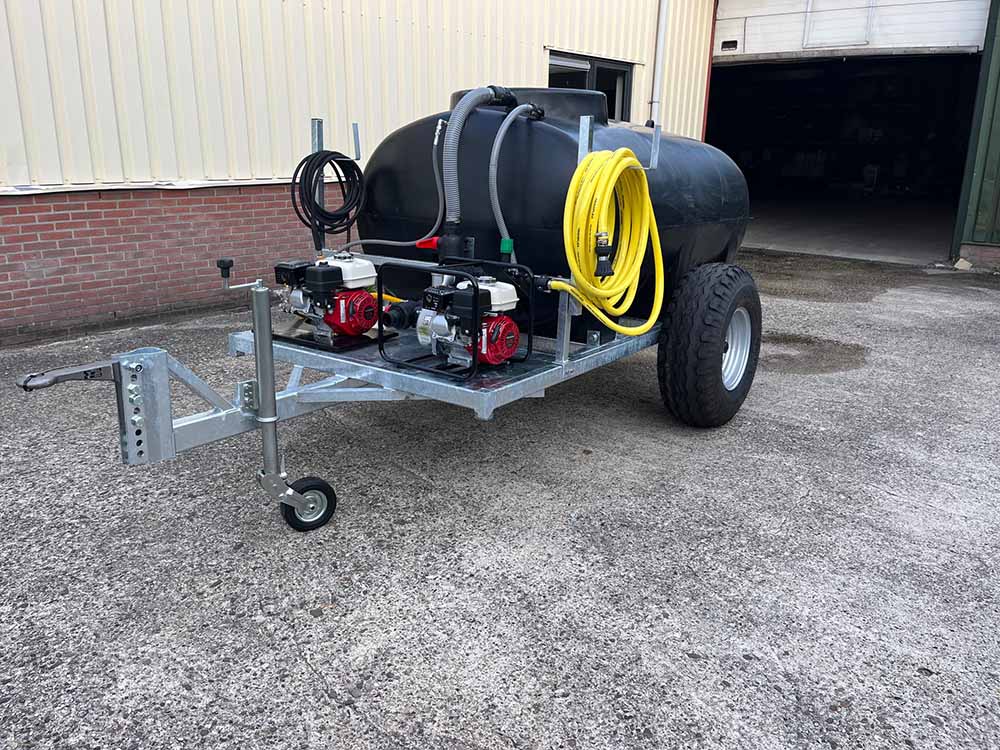 Hogedruk watertank aanhanger